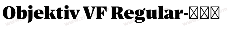Objektiv VF Regular字体转换